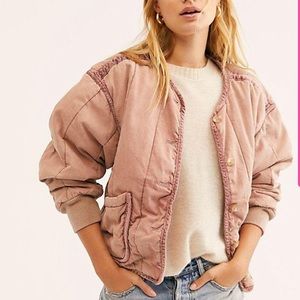 Free People Mixed Signals bomber